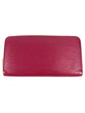 Louis Vuitton Wallet Zippy Epi Leather Fuchsia Purple Pink